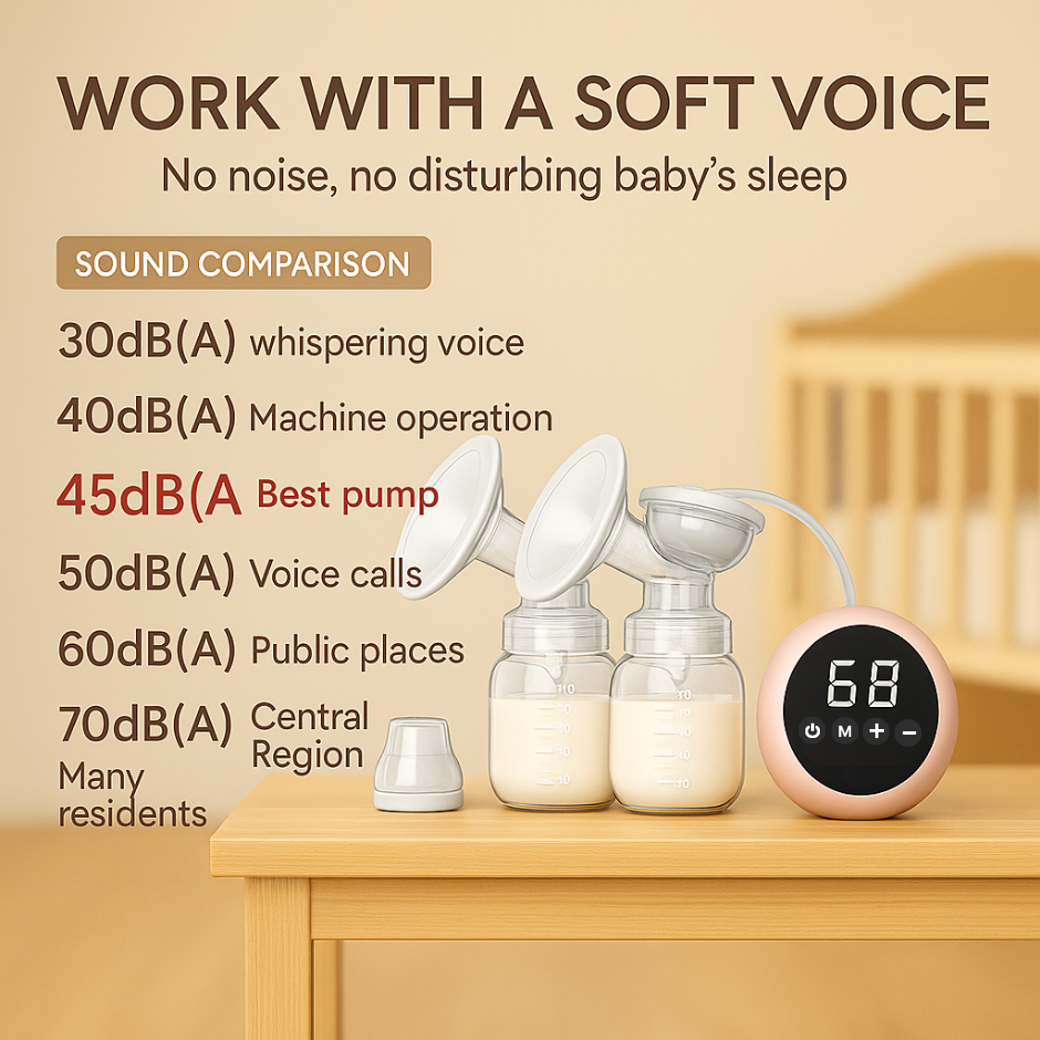 Double Electric Breast Pump MyBabyCare – Quiet & Designed for Aussie Mums On-the-Go