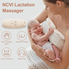 NewCare Breast Massager with Heat and Vibration 2 in 1 - Ergonomic, Portable Breastfeeding Support for Nursing Moms