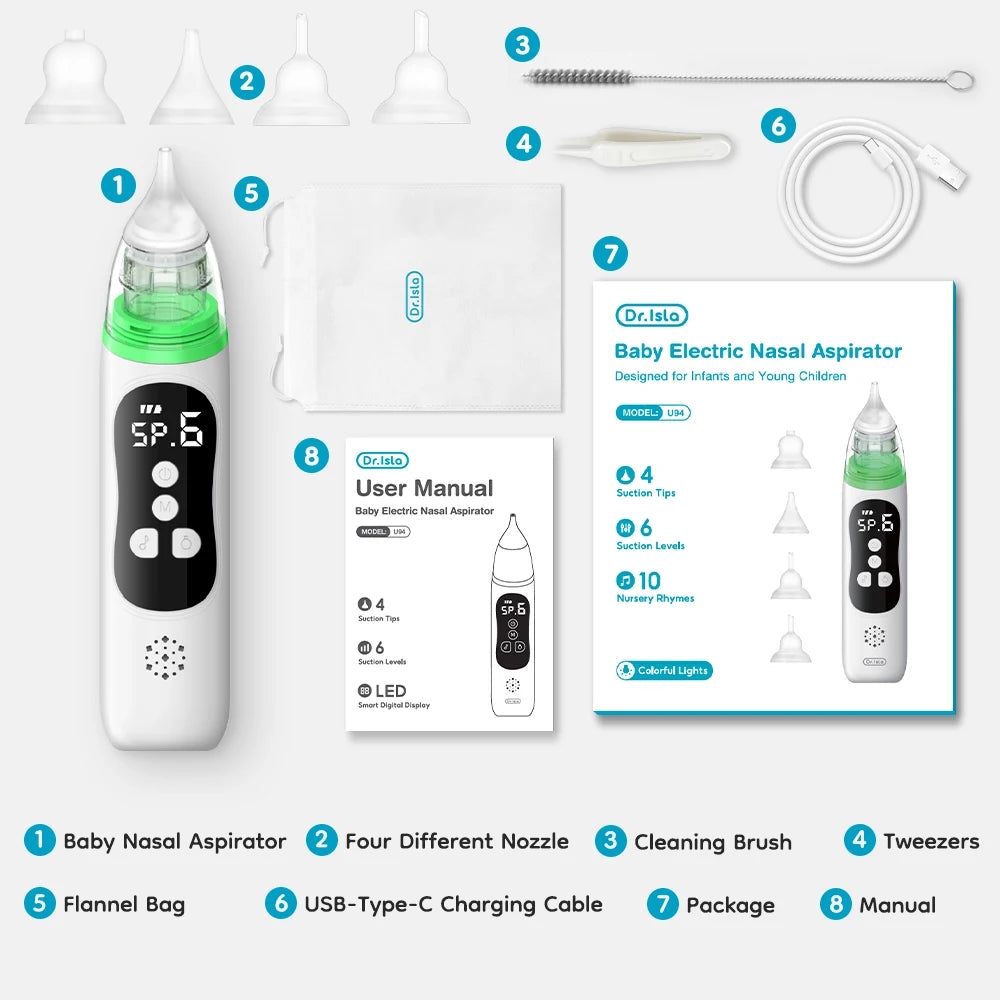 Baby Electric Nasal Aspirator Nose Suction Device