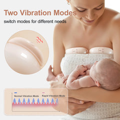 NewCare Breast Massager with Heat and Vibration 2 in 1 - Ergonomic, Portable Breastfeeding Support for Nursing Moms