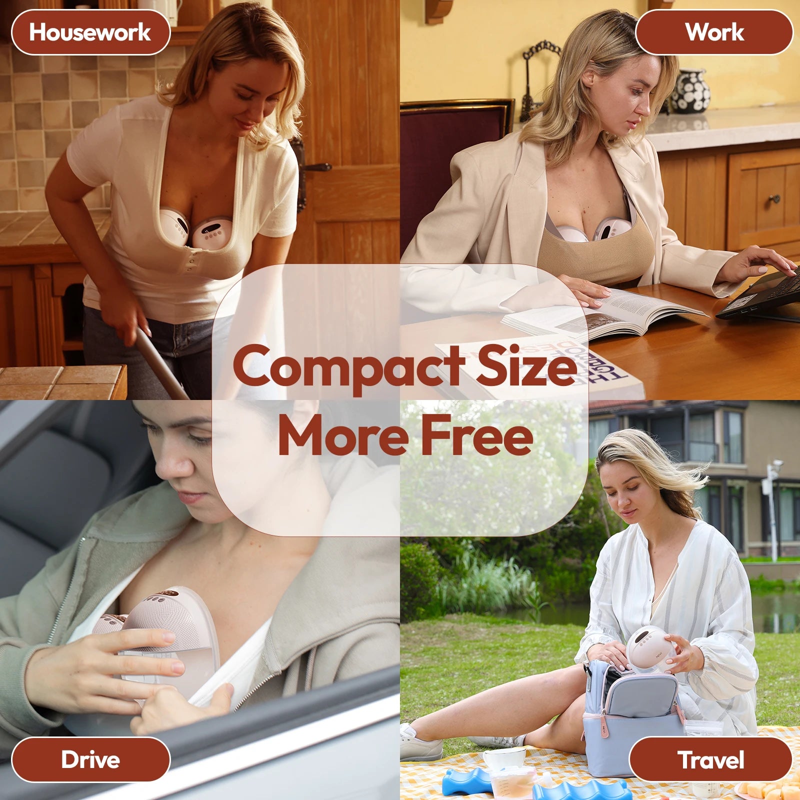 NewCare Electric Wearable Breast Pump for Breastfeeding