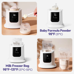 NewCare Baby Bottle Warmer with Steam Sterilizer - Fast Heating in 3 Mins, 24-Hour Keep Warm