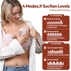 NewCare Electric Wearable Breast Pump for Breastfeeding