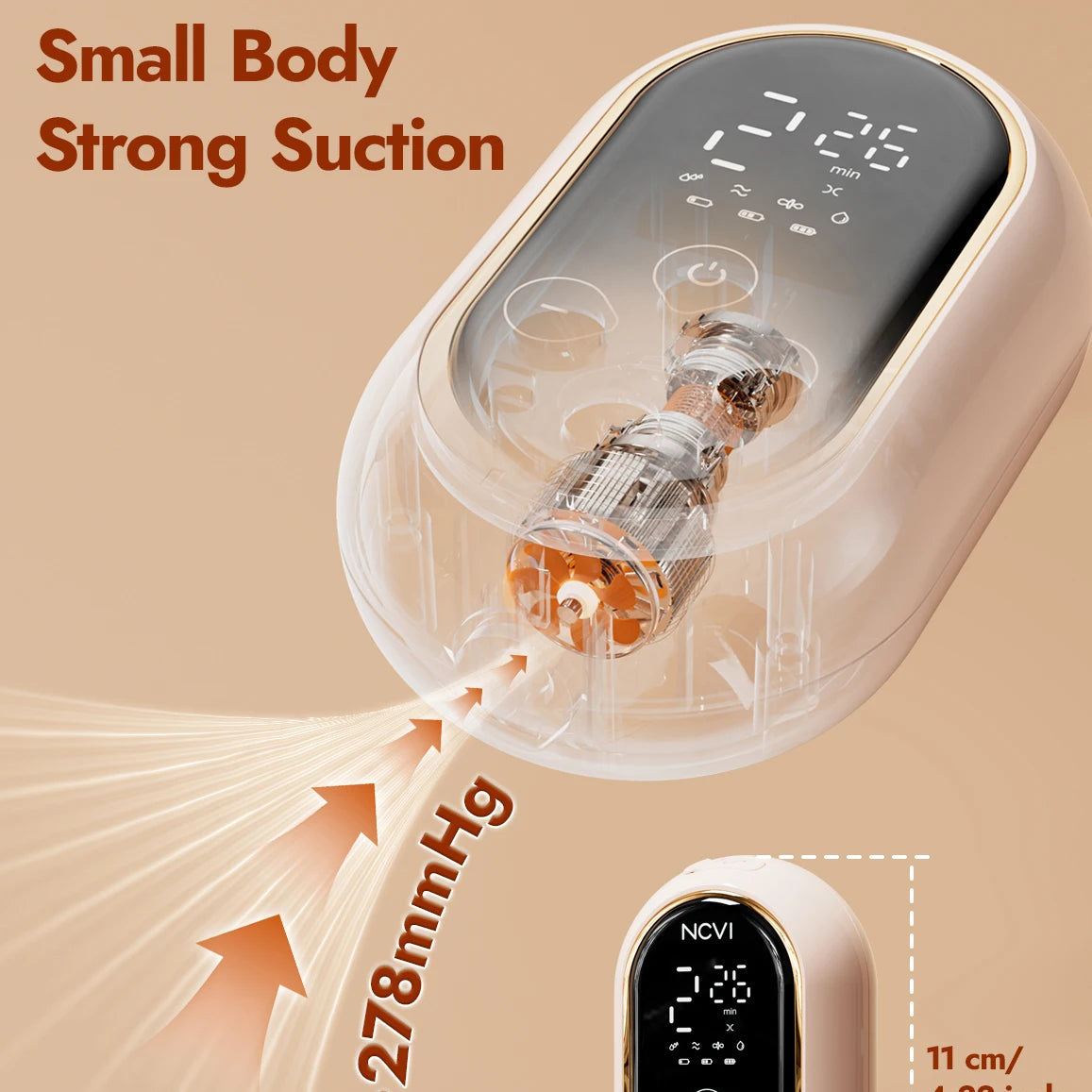 NewCare 2025 Double Electric Breast Pump - Ultra-Light Wearable Breastfeeding Pump